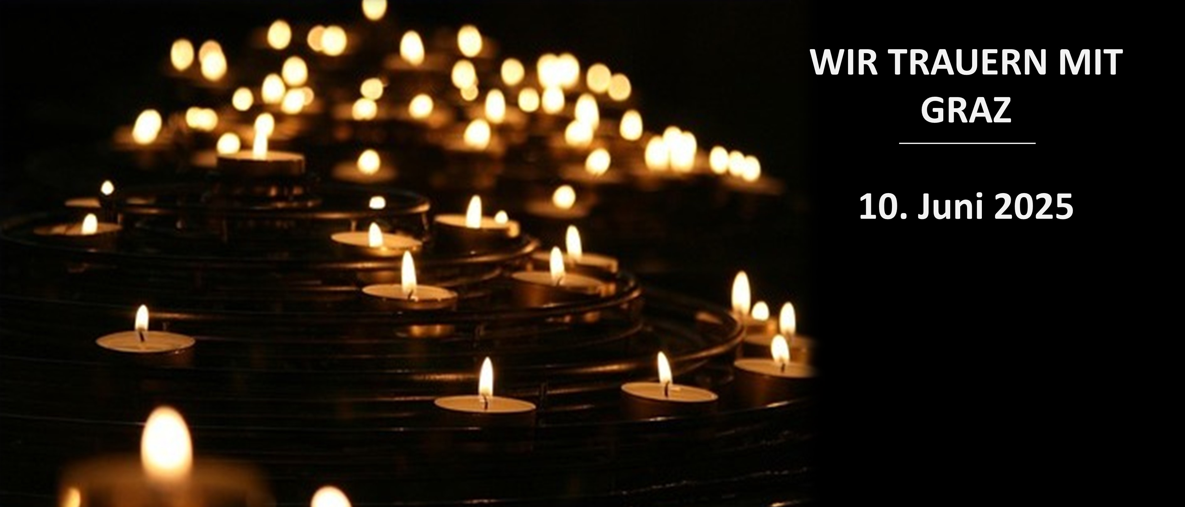 wir trauern um die Opfer des Attentats in Graz